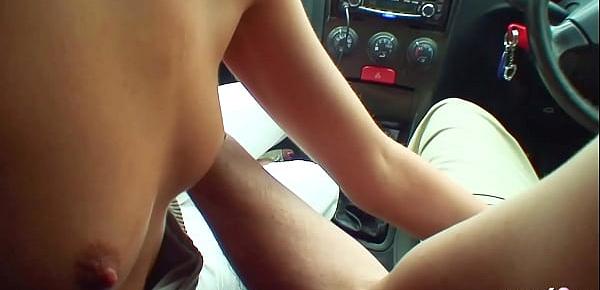  Cute Teen Hooker Public No Condom Car Sex with Ugly Guy for Cash